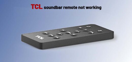 TCL soundbar remote not working