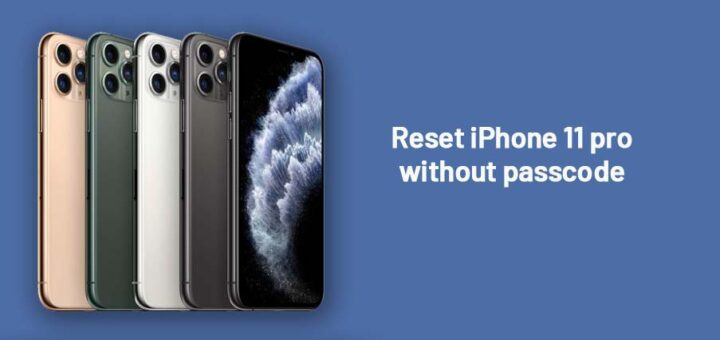 reset iPhone 11 pro without passcode