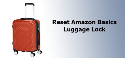 reset Amazon Basics luggage lock
