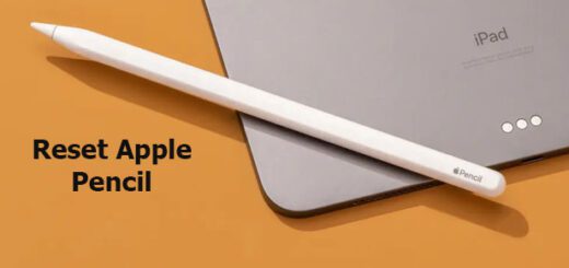 reset Apple pencil