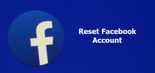 reset Facebook account