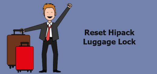 reset Hipack luggage lock