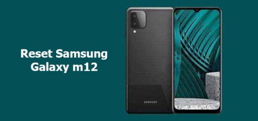 reset Samsung galaxy m12