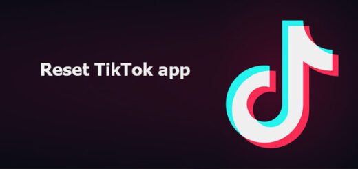 reset TikTok app