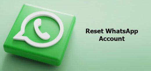 reset WhatsApp account