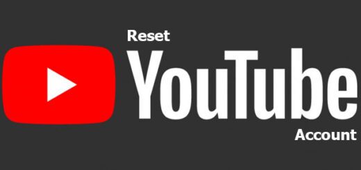 reset YouTube account