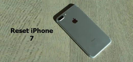 reset iPhone 7