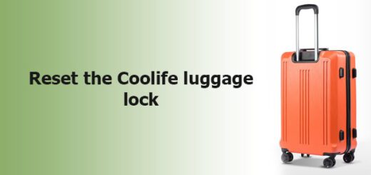 reset the Coolife luggage lock