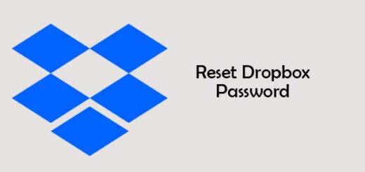reset Dropbox password