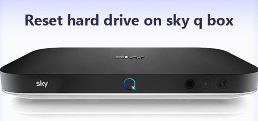 Reset hard drive on sky q box