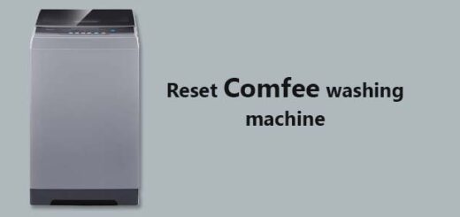 reset Comfee washing machine