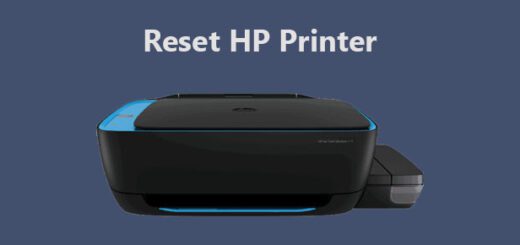 reset HP printer